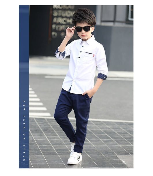 Camisa Infantil Manga Larga a Rayas - Estilo Casual para Otoño - Image 14