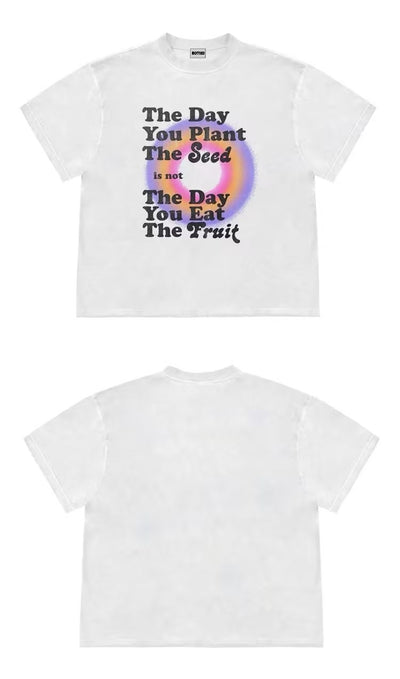 Playera Retro Hip Hop con Letras Americanas - Image 10
