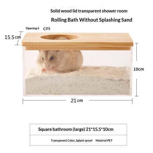 Arenero Transparente Gigante para Hámster - Bandeja Sanitaria con Arena Absorbente - Image 8
