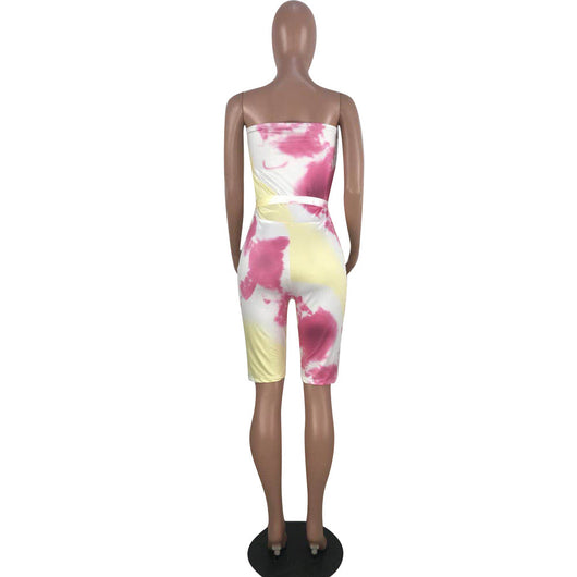 Jumpsuit Envolvente con Teñido Tie-Dye - Image 6