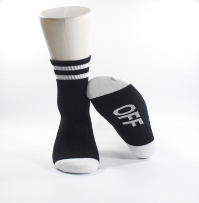 Calcetines Deportivos a Rayas de Algodón Tubo Alto - Image 8