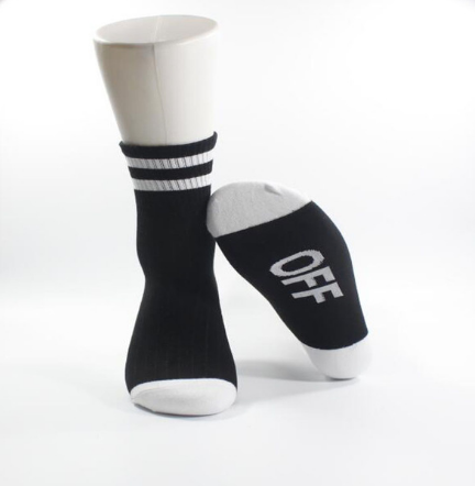 Calcetines Deportivos a Rayas de Algodón Tubo Alto - Image 8