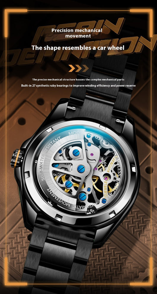 Reloj Mecánico Automático Deportivo para Hombre Resistente al Agua - Image 13