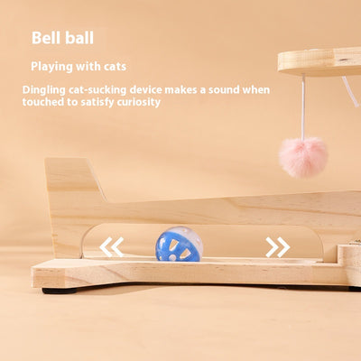 Juguete Interactivo Giratorio para Gatos con Pelota de Entretenimiento - Image 4
