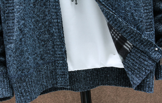 Suéter Tejido Estampado Holgado para Hombre - Image 7
