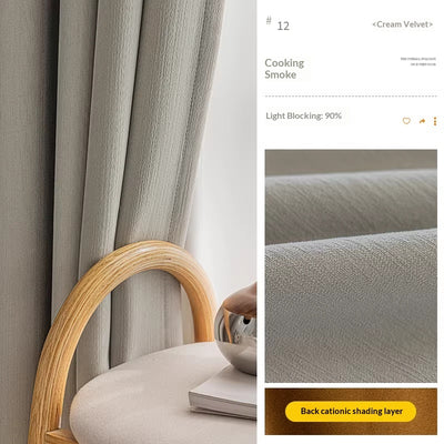 Cortinas Blackout Terciopelo Crema - Aislamiento Térmico y Protección Solar Total - Image 11