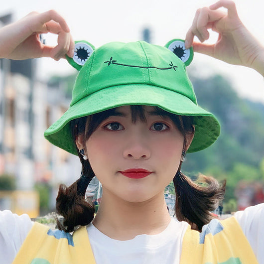Sombreros de Verano con Patrón de Rana para Niños y Adultos - Image 9