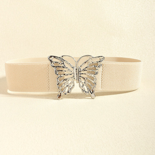 Cinturón Elástico para Mujer con Hebilla Mariposa - Accesorio Decorativo Versátil - Image 19