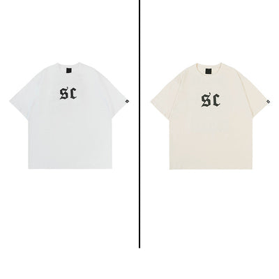 Camiseta Estampada con Letras Estilo Urbano Americano para Hombre - Image 8