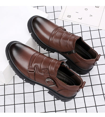 Zapatos de Cuero Genuino para Hombre con Suela Gruesa Reforzada - Image 11