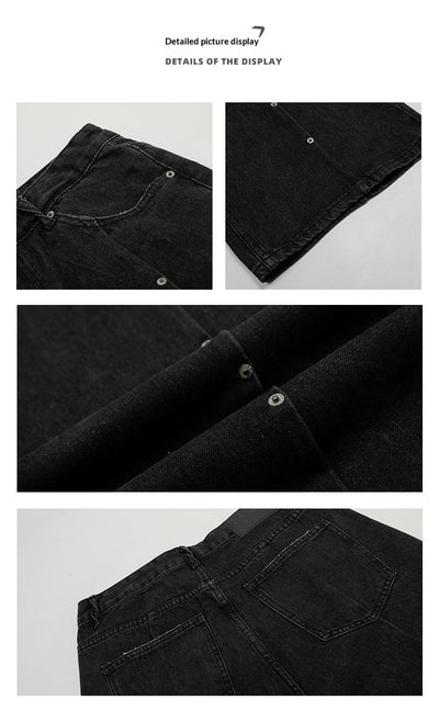 Pantalones Vaqueros Rectos Vintage Estilo Americano con Acabado Desgastado - Image 13