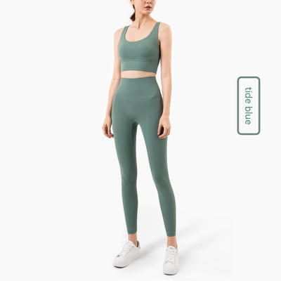 Conjunto Deportivo Mujer con Espalda Cruzada - Leggings y Top Yoga - Image 5