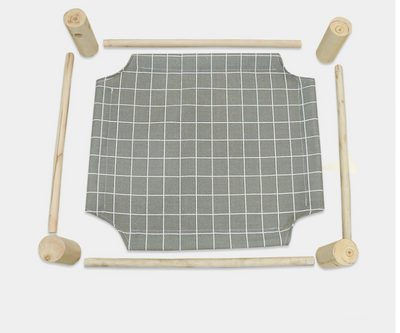 Cama de Camping de Madera para Gatos con Arenero Integrado - Image 4