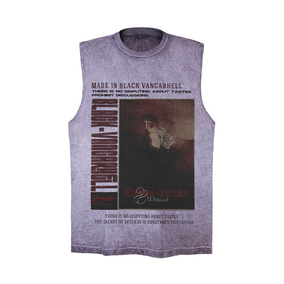 Chaleco Camiseta Estampado Paisaje para Hombre - Image 10