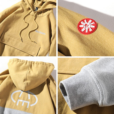 Sudadera con Capucha de Contraste Oversize para Hombre - Algodón Premium - Image 4