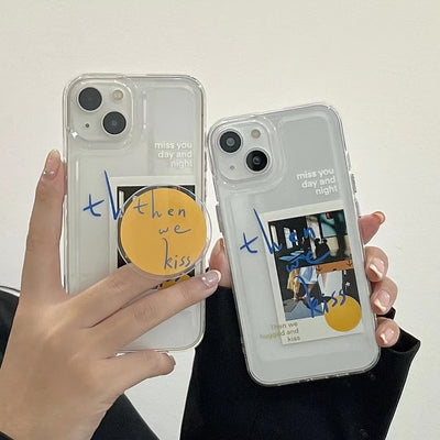 Funda Transparente Retro Puerto Creativo para Celular