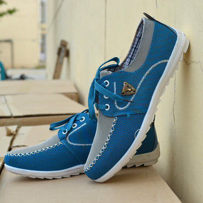 Zapatos de Lona Casual para Hombre Estilo Coreano Talla Grande - Image 3