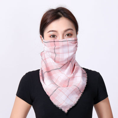 Pañuelo Triangular Delgado para Afinar el Rostro con Sujeción en Orejas - Image 19