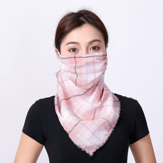 Pañuelo Triangular Delgado para Afinar el Rostro con Sujeción en Orejas - Image 19