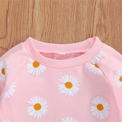 Conjunto Infantil Estampado Crisantemo para Bebé y Niño - Image 5