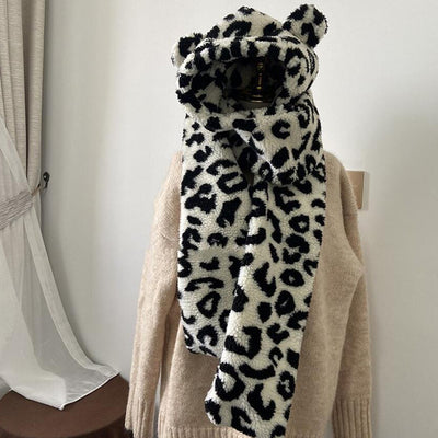 Gorro Cálido con Bufanda Integrada y Protección de Oídos