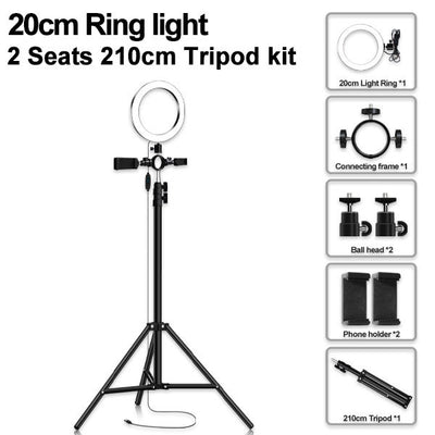 Trípode LED Ajustable Multifunción Compatible con Apple - Image 13