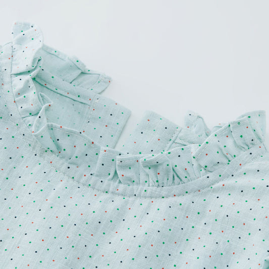 Blusa de Lino con Encaje para Niñas - Image 2