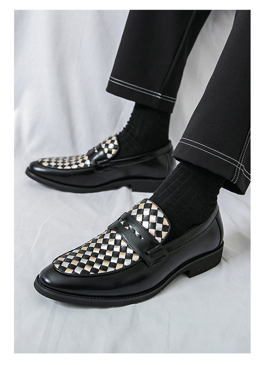 Zapatos de Cuero Casual con Punta Afilada para Hombre - Image 10