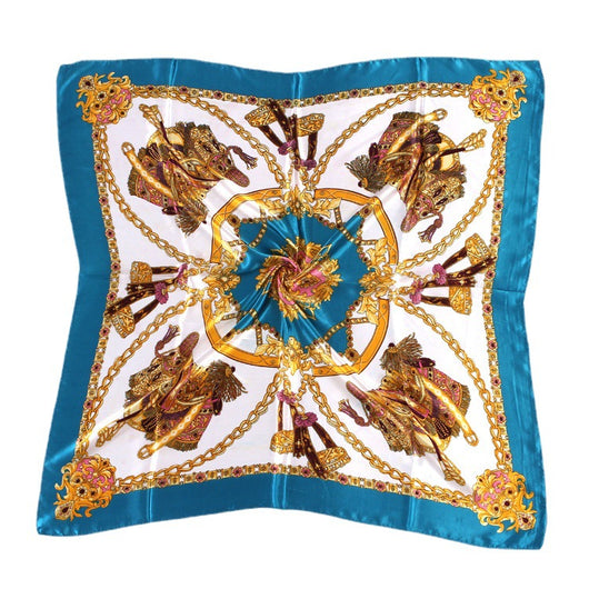Pañuelo Floral de Seda Artificial 90cm - Primavera y Otoño - Image 5