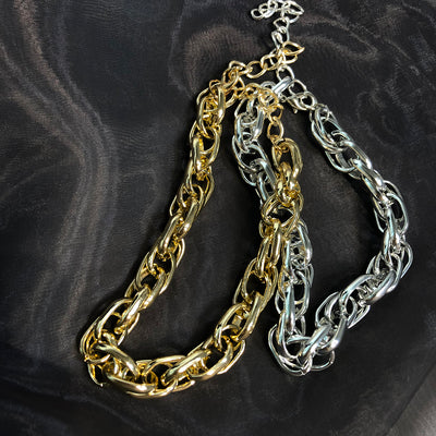 Collar Cadena Punk Metal Pesado Retro Corto - Image 4