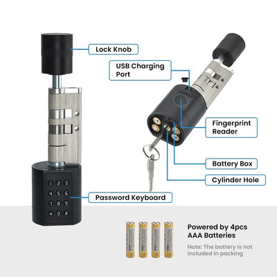 Candado Inteligente con Huella Dactilar, Bluetooth y Contraseña Ajustable - Image 5