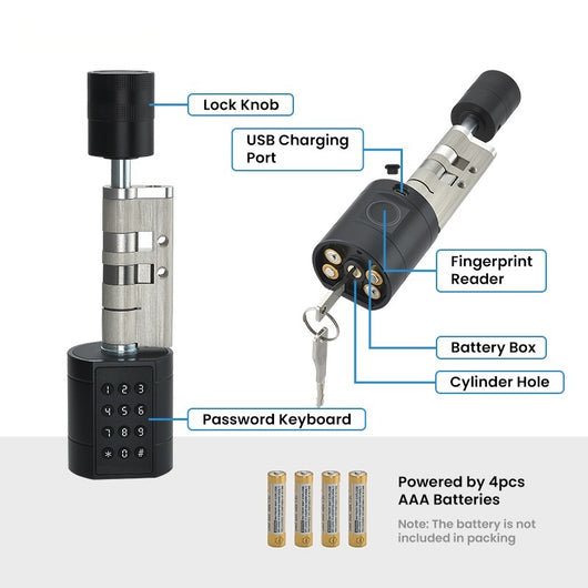 Candado Inteligente con Huella Dactilar, Bluetooth y Contraseña Ajustable - Image 5