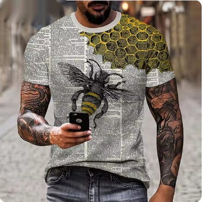 Camiseta 3D Hombre Estampado León Feroz - Diseño Personalidad Fashion - Image 3