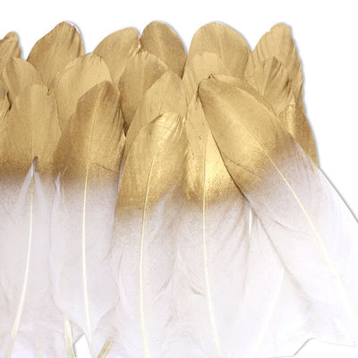 Decoraciones de Plumas de Ganso Suave y Coloridas