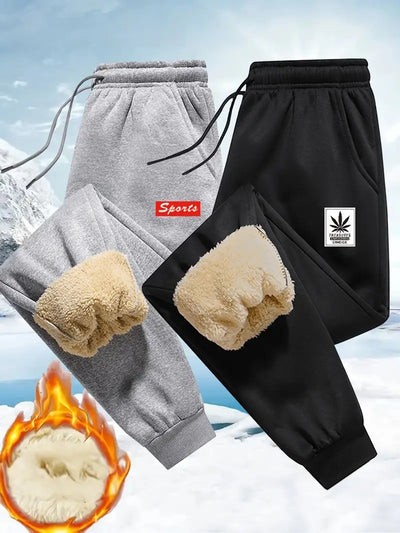Pantalones Jogger de Invierno para Hombre con Forro Polar y Cintura Ajustable - Image 16
