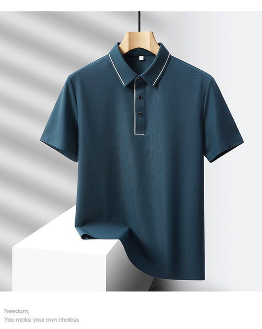Conjunto Deportivo Polo y Pantalón Ice Silk sin Costuras - Lujo Ligero - Image 29