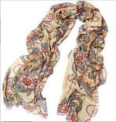 Pañuelo Retro Estampado Versátil para Mujer