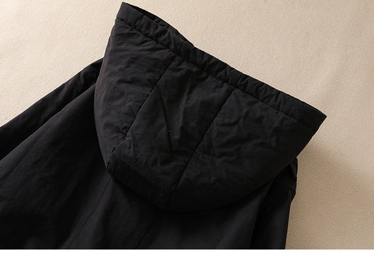 Abrigo Acolchado Elegante Oversize con Capucha para Tallas Grandes - Image 24