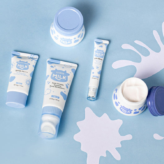 Set de 5 Productos Hidratantes con Leche para el Cuidado Facial