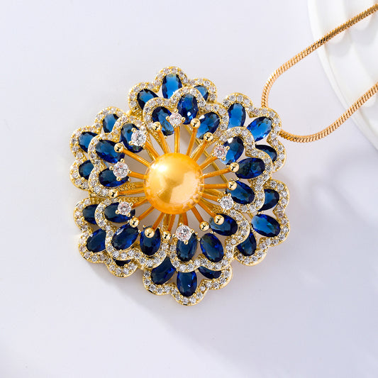 Broche Floral de Lujo - Prendedor Begonia para Mujer