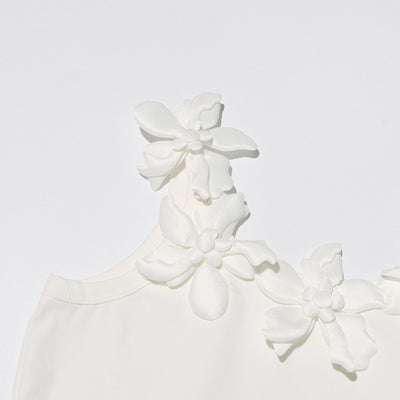 Blusa Elegante para Mujer con Diseño de Flores 3D y Detalles de Costura - Image 14