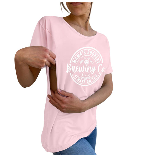 Camiseta Maternidad y Lactancia de Manga Corta para Mujer - Image 41