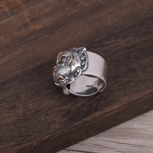 Anillo de Plata 925 con Animal Mitológico Salvaje - Image 3