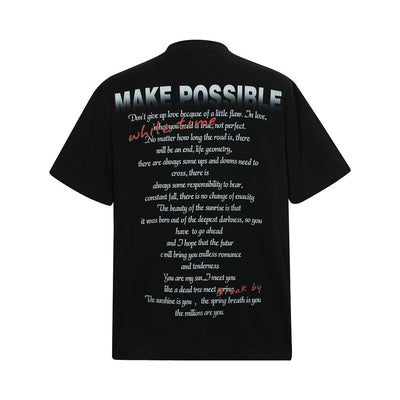 Camiseta Estampada Abstracta de Manga Corta para Hombre - Image 11
