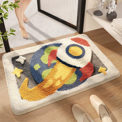 Tapete de Baño Cohete Antideslizante Absorbente con Diseño Infantil - Image 4