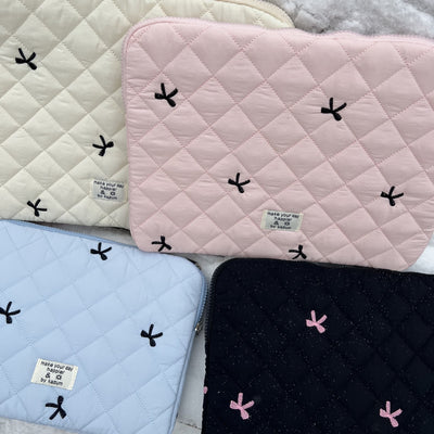 Bolsa Organizadora para Cuadernos con Bordado de Rombos y Moño - Image 19