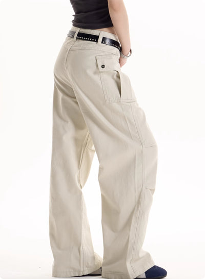 Pantalones de Trabajo Retro Americano Diseño Chica Picante - Image 2
