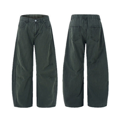 Culotes Retro Americanos Holgados con Pliegues para Hombre - Image 4