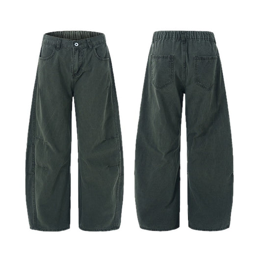 Culotes Retro Americanos Holgados con Pliegues para Hombre - Image 4