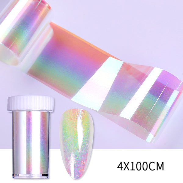 Láminas de Transferencia Mármol Aurora - Stickers de Diseño Floral para Uñas